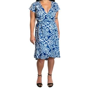 Short Wrap Dress • OS • Blue